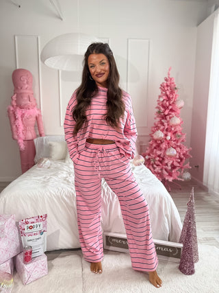 BIRDIE PREORDER Sunday Ease Set in Snowberry Stripe (Sold as Set)