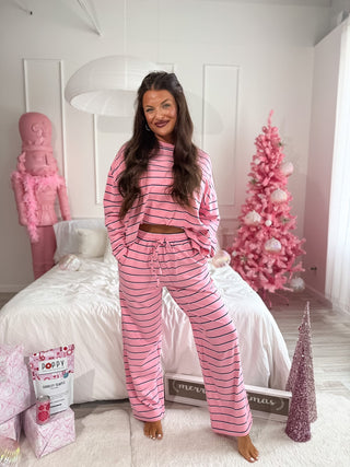 BIRDIE PREORDER Sunday Ease Set in Snowberry Stripe (Sold as Set)