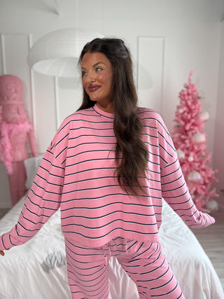 BIRDIE PREORDER Sunday Ease Set in Snowberry Stripe (Sold as Set)