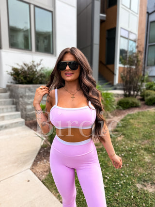 BIRDIE PowerSplit Bra in Blush Lavender