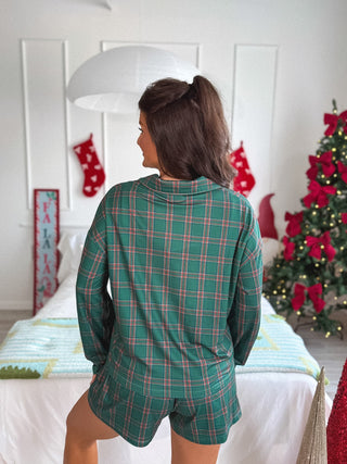 BIRDIE PREORDER Butter Bliss Lounge Set in Pinecrest Plaid (SOLD AS SET)