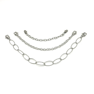 Chain Extenders Kit - Surgical Steel Silver or 18k Gold