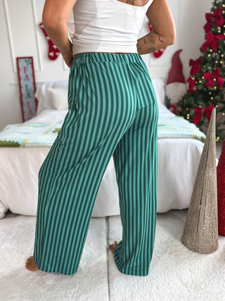 BIRDIE PREORDER Stretchy Lounge Pants 2.0 in Fir Real Stripe