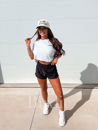 BIRDIE Motion Relaxed Tee in Heather Gray