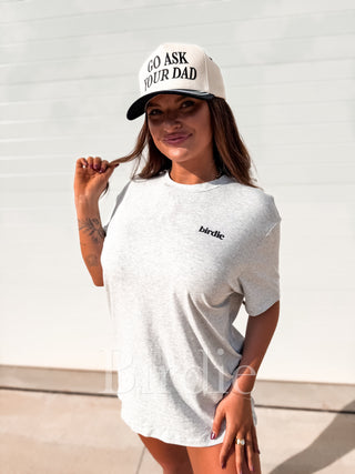 BIRDIE Motion Relaxed Tee in Heather Gray