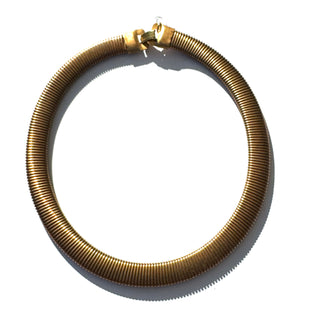 1970's Vintage Cobra Brass Necklace