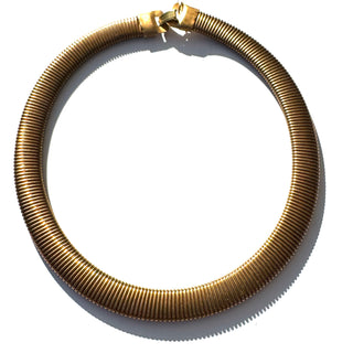 1970's Vintage Cobra Brass Necklace