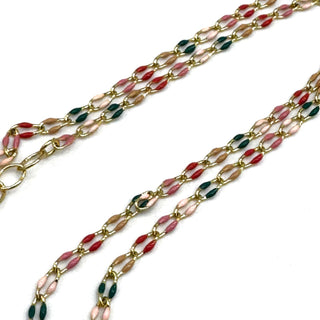 Let’s Mingle Enamel Chain Necklace - 3 colors!