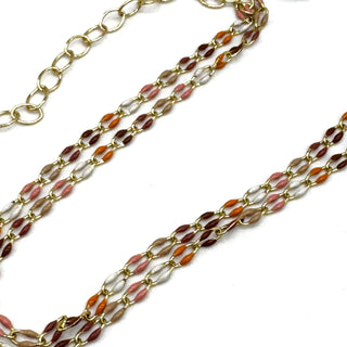 Let’s Mingle Enamel Chain Necklace - 3 colors!