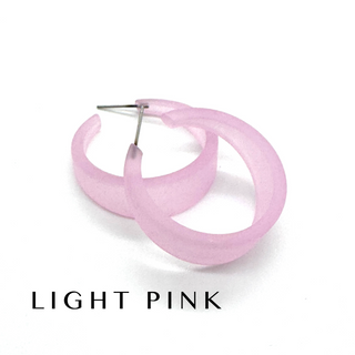 Frosted Emily Hoop Earrings