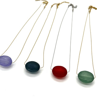 Laurel Leaf Slide Bead Necklace