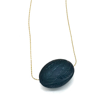 Laurel Leaf Slide Bead Necklace