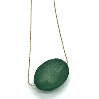 Laurel Leaf Slide Bead Necklace