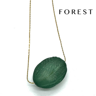 Laurel Leaf Slide Bead Necklace