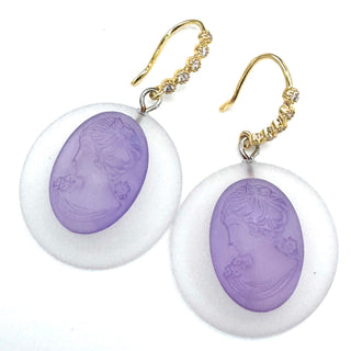 Candy Cameo Drop Earrings