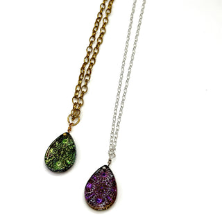 Supernova Glass Pendant Necklace