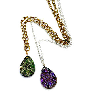 Supernova Glass Pendant Necklace