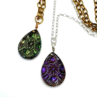 Supernova Glass Pendant Necklace