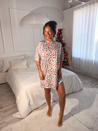 BIRDIE PREORDER Lazy Day Lounge Dress in Wild Tidings