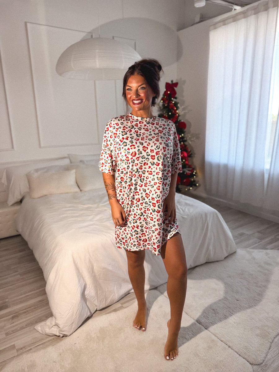 BIRDIE PREORDER Lazy Day Lounge Dress in Wild Tidings