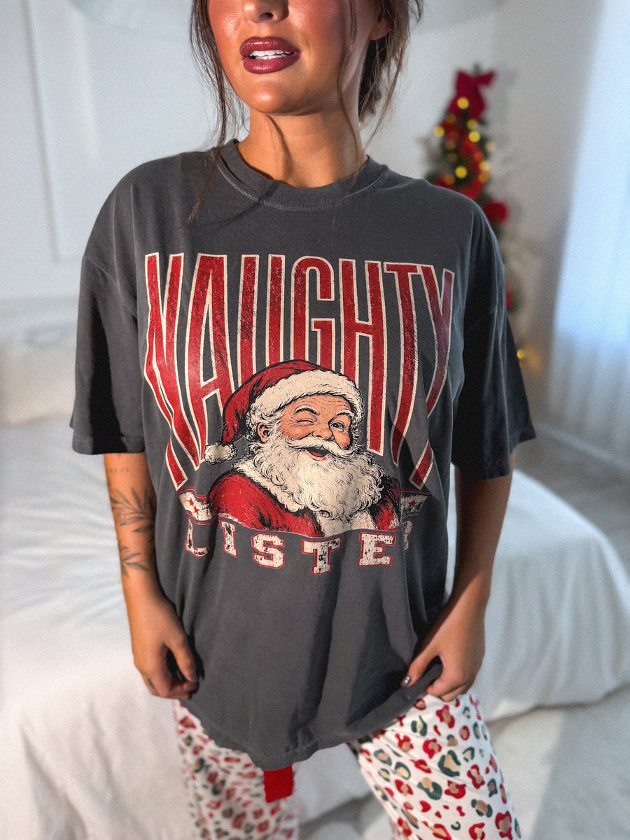 Naughty Lister Graphic Tee on Pepper