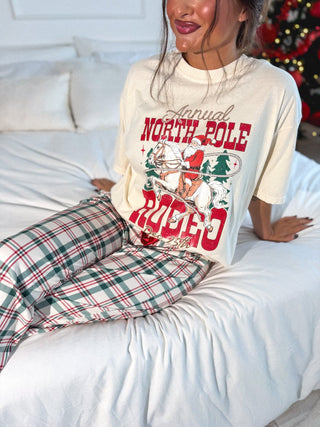Annual North Pole Graphic Tee on Ivory