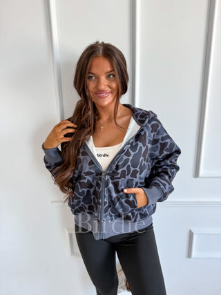 BIRDIE Full Zip Camo Jacket in Blackout Duck Camo
