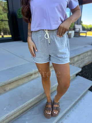BIRDIE Cozy Club Shorts in Gray