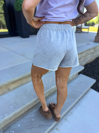 BIRDIE Cozy Club Shorts in Gray