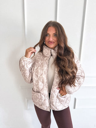 BIRDIE PREORDER Cozy Cloud Jacket in Bare Marsh Camo