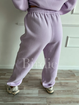 BIRDIE Pure Comfort Fleece Joggers in Light Lavender