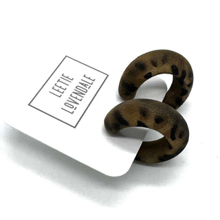 Leopard Lounge Hoop Earrings