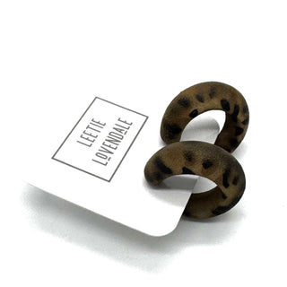 Leopard Lounge Hoop Earrings