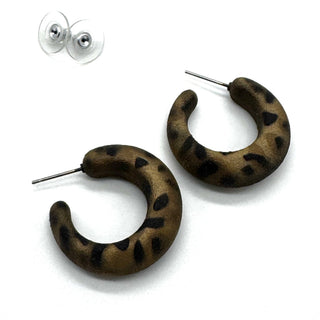 Leopard Lounge Hoop Earrings