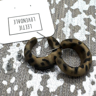 Leopard Lounge Hoop Earrings