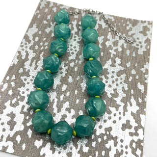 Peacock Pebble Marco Necklace