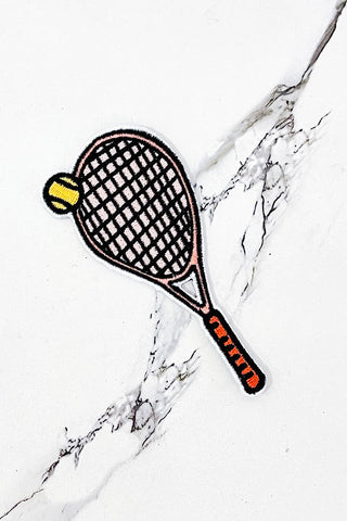 Tennis Racket Embroidered Patch