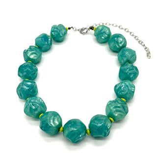 Peacock Pebble Marco Necklace