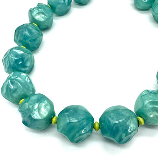 Peacock Pebble Marco Necklace