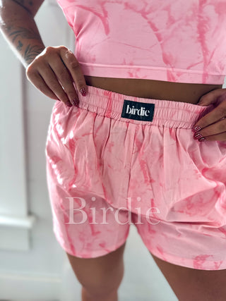 BIRDIE Boxer Shorts in Pink Camo