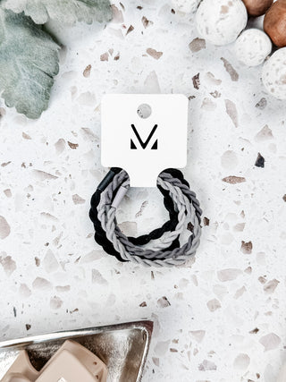 IN STOCK Black and Grey Hair Tie Sets FINAL SALE