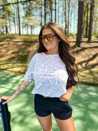 BIRDIE Oversized Tee in Bare Marsh Camo