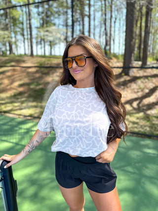 BIRDIE Oversized Tee in Bare Marsh Camo