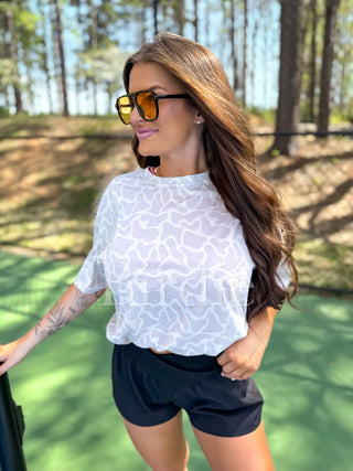 BIRDIE Oversized Tee in Bare Marsh Camo