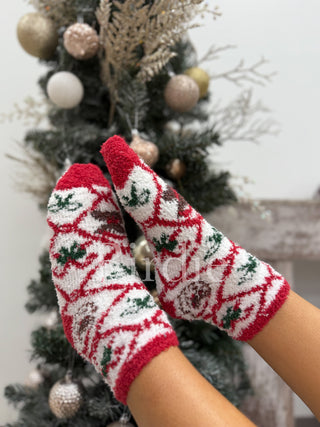 BIRDIE Christmas Fuzzy Socks