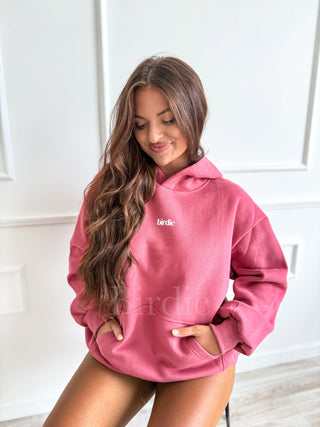 BIRDIE Signature Hoodie in Vintage Rose