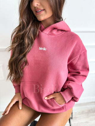 BIRDIE Signature Hoodie in Vintage Rose