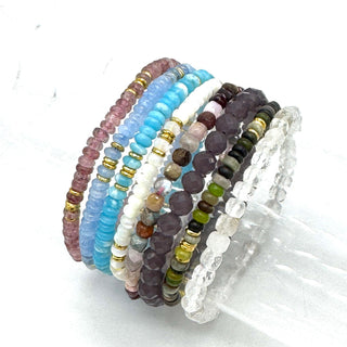Make Your Own Collected Gem Stack Bracelets