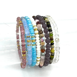 Make Your Own Collected Gem Stack Bracelets