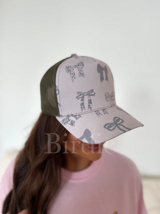BIRDIE Trucker Hat in Camo Coquette